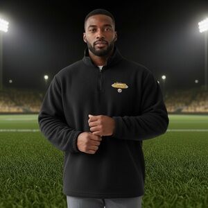 Pittsburgh Steelers Quarter Zip Fleece Pullover Men’s XXL Team Apparel